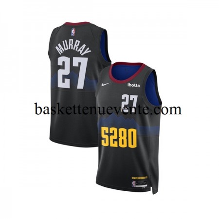 Maillot Basket Denver Nuggets Jamal Murray 27 Nike 2023-2024 City Edition Noir Swingman - Homme